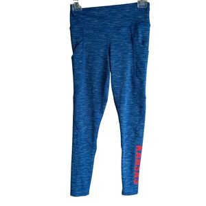 NWT ZOOZATZ Kansas University Jayhawks Ladies Athletic Stretch Leggings, S
